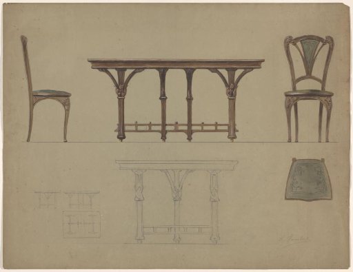 Design for a Table and a Chair