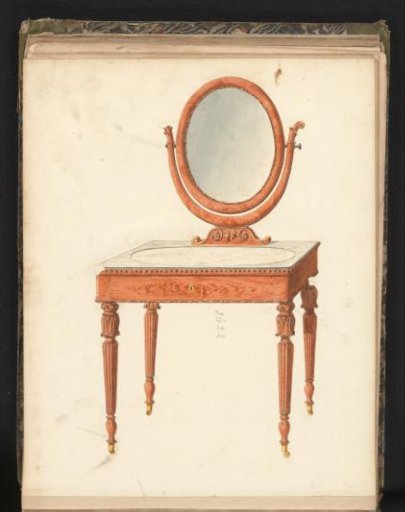 Design for a dressing table with closed drawer