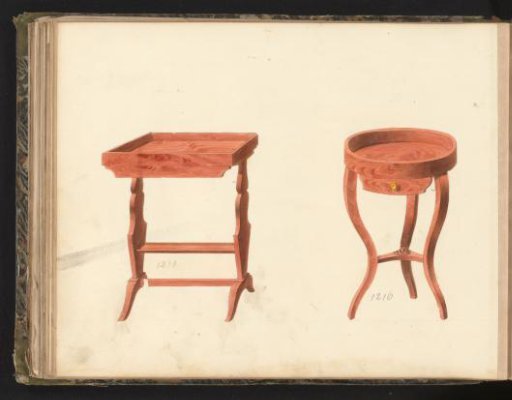 Two designs for dressing tables