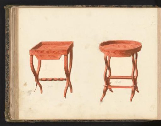Two designs for writing tables