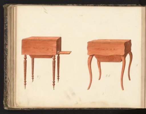 Two designs for nightstands