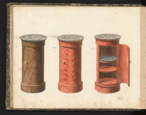 Three designs for nightstands
