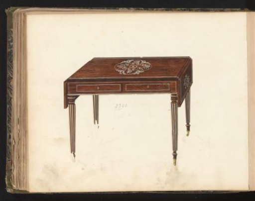Design for a writing table