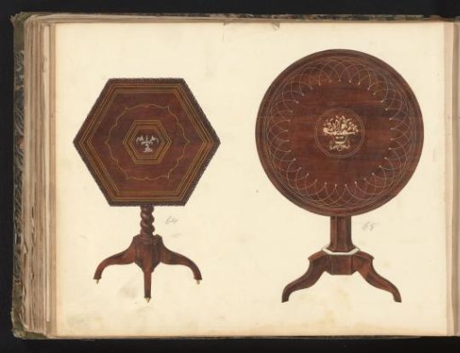 Two designs for gueridons
