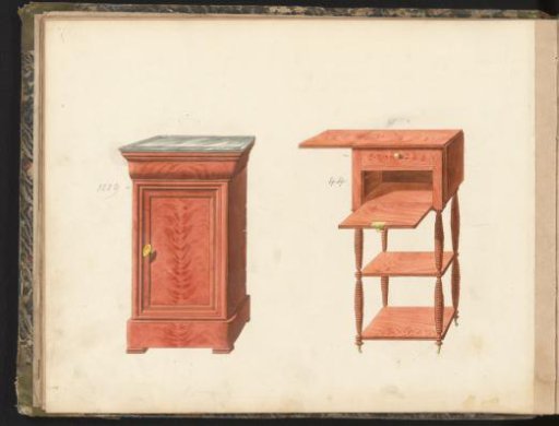 Two designs for nightstands