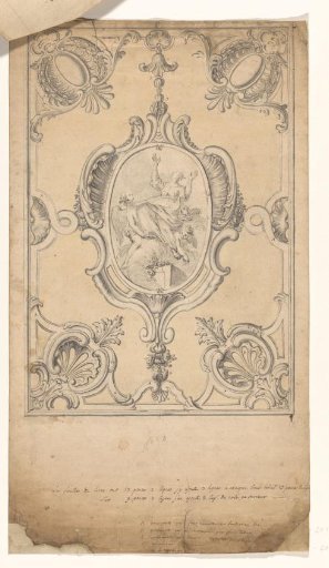 Design for a book clasp, with the Assumption of Mary