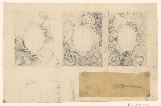 Three Designs for Bookbindings and Four Designs for Book Spine Decoration