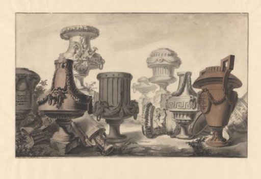 Neo-Classical Vases in a Landscape