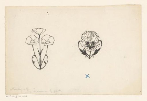 Two floral endpieces