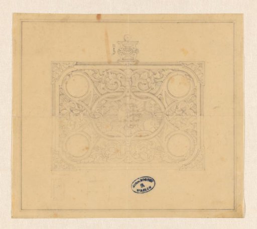 Metal-Bound Bible Cover with the Lamb on the Book with the Seven Seals
