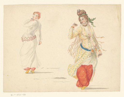 Two dancing Turkish women