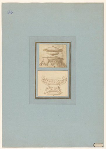 A round lidded bowl on a hexagonal or octagonal foot, of partly gilded silver