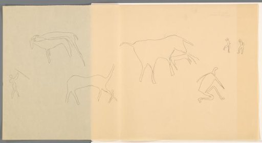 Study sheet with animals and figures
