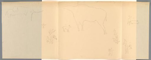 Study sheet with animals and figures