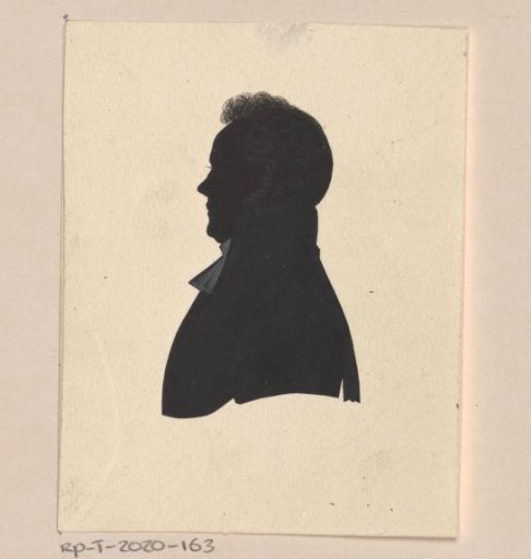 Silhouette Portrait of Jan Jacob van Voorst
