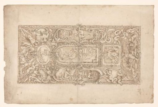 Design for a stucco ceiling, with variants for all components