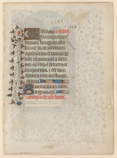 Leaf from a Book of Hours with a prayer