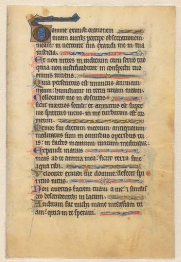 Leaf from a Psalter