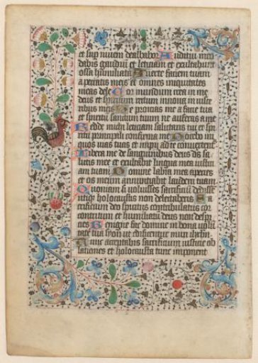 Leaf from an illuminated manuscript