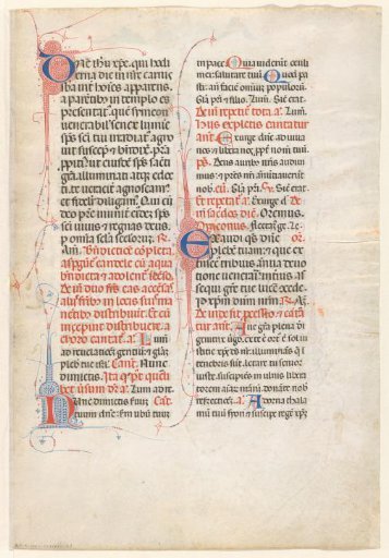 Leaf from a missal