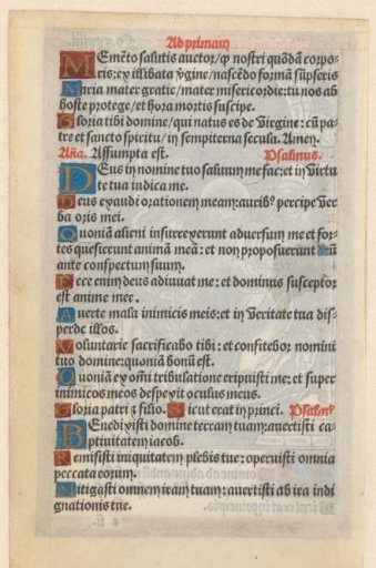 Leaf from a Book of Hours