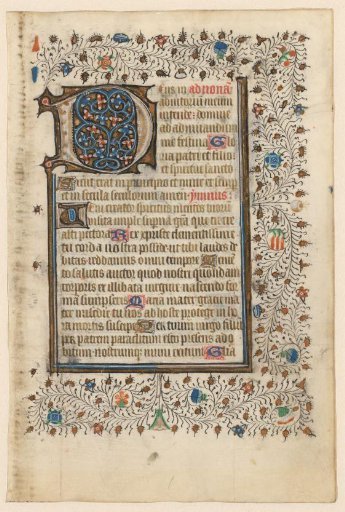 Leaf from a breviary or missal