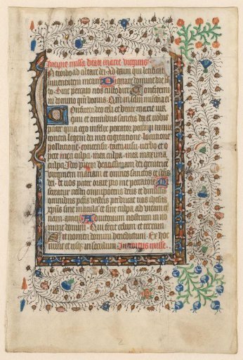 Leaf from a breviary or missal