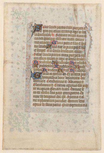 Leaf from a breviary or missal