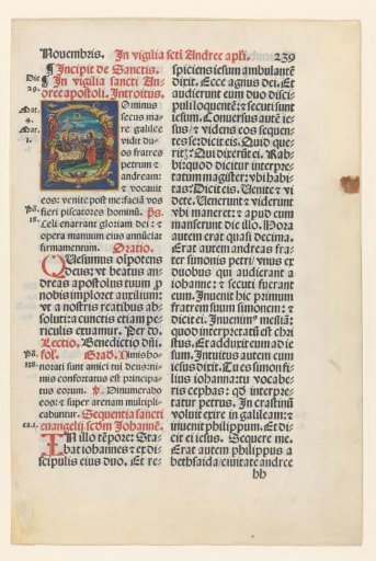 Leaf from a book of hours