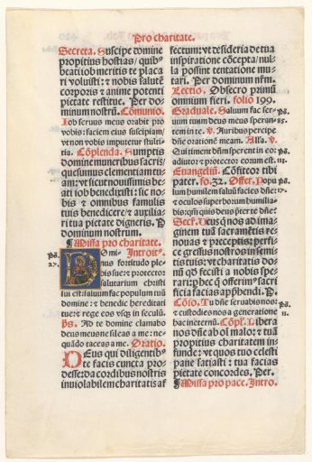 Leaf from a book of hours
