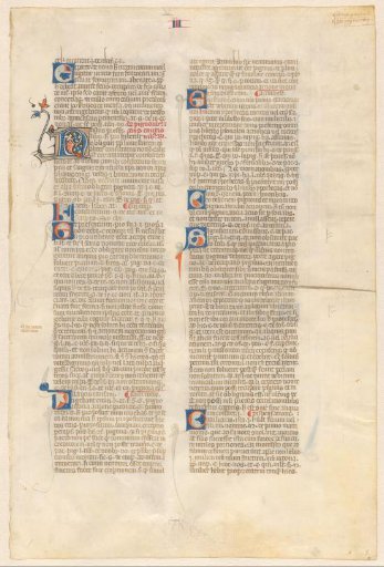 Leaf from Gregorius IX, Decretales, lib. III