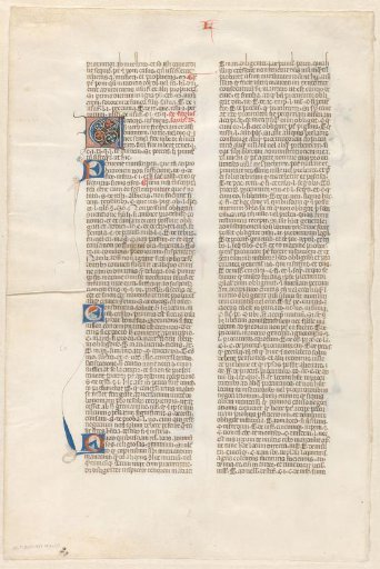 Leaf from Gregorius IX, Decretales