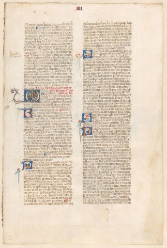 Leaf from Gregorius IX, Decretales, lib. IIII