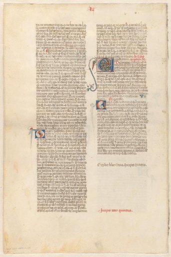 Leaf from Gregorius IX, Decretales