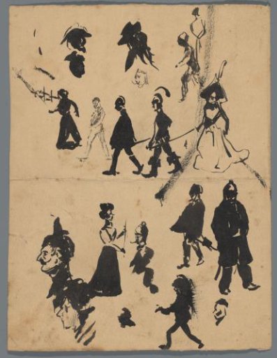 Study sheet with men and women