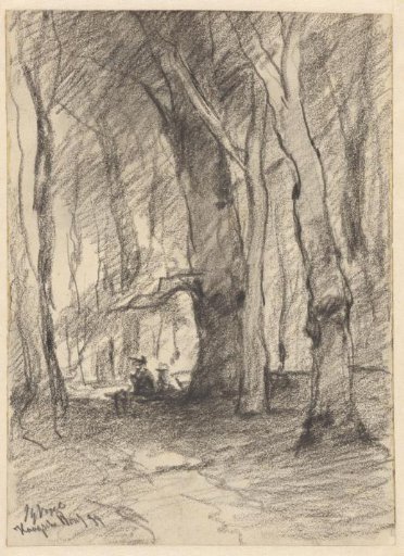 Seated Figure in the Haagse Bos