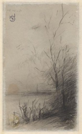 Landscape with Trees along a Waterway