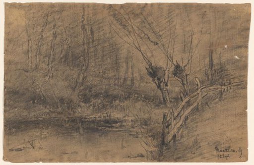 Trees along a waterway at Ruurlo