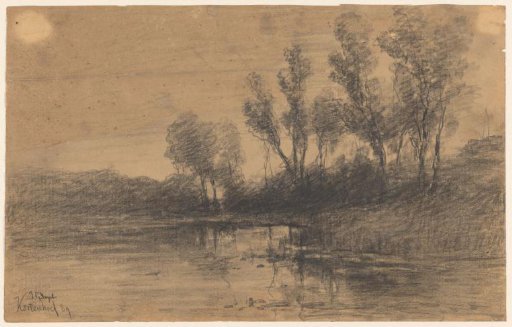 Landscape with water at Kortenhoef