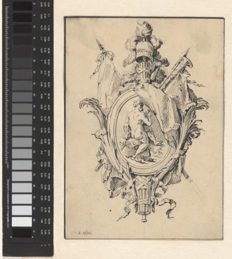 Cartouche with Hercules