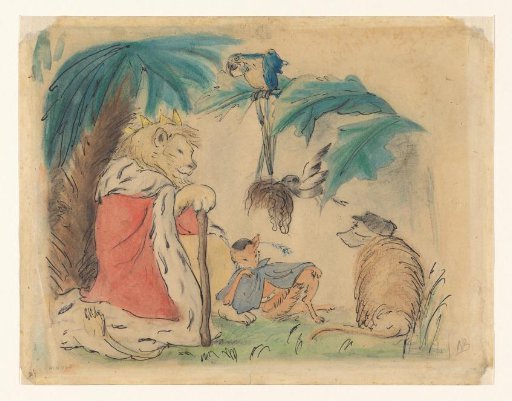 King Lion Receives the Wig from Uncle Cassander