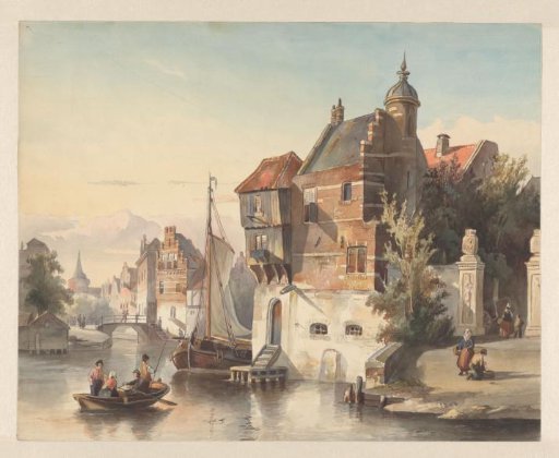 City view with a canal