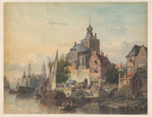 City view by the water