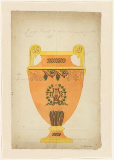 Design for a Sèvres porcelain vase