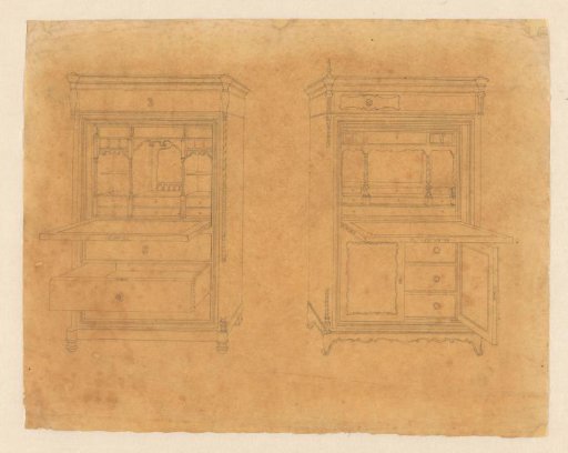 Design for two secretaires