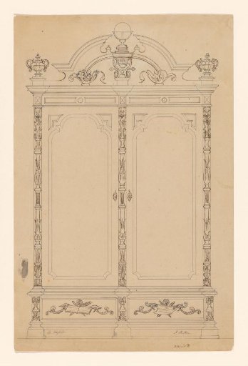 Design for a two-door cabinet