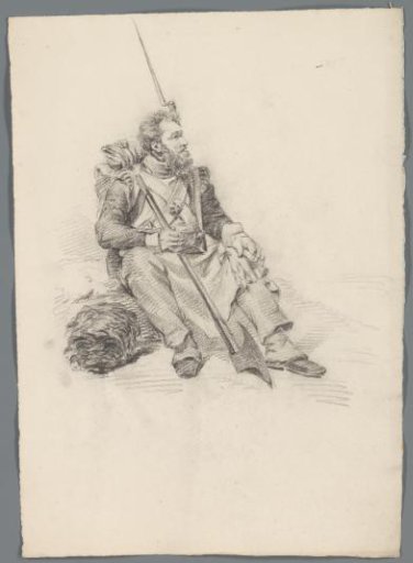 Seated soldier
