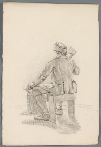 Seated Man with an Axe