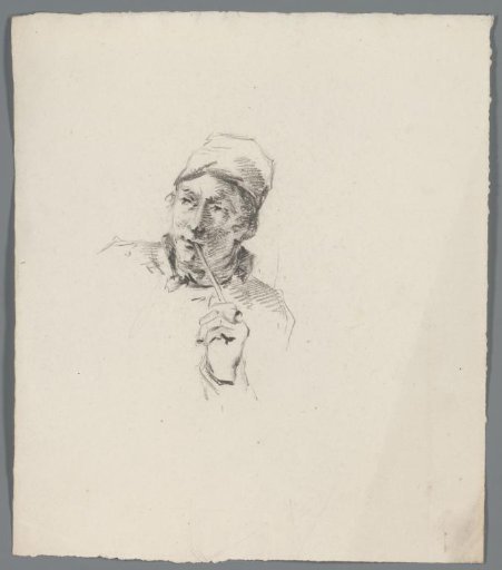 Man Smoking a Pipe