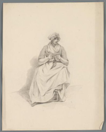 Seated Woman with Needlework